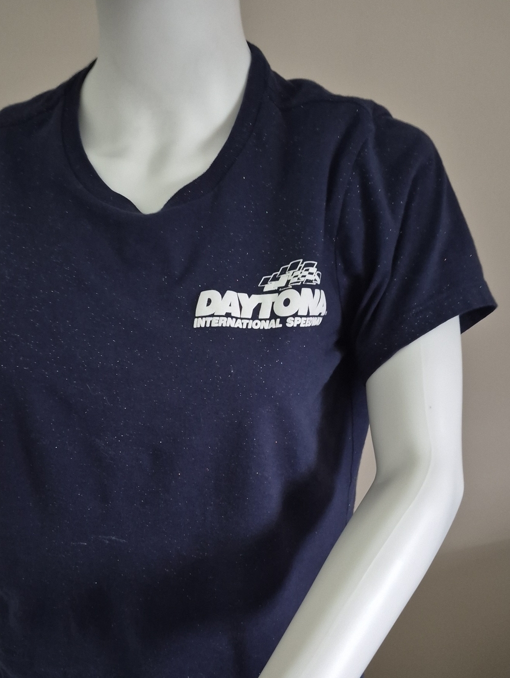 NASCAR Womens Size 6-8 Navy Short Sleeve.